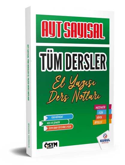 2025 Ayt Sayısal Tüm Dersler El Yazısı Ders Notları 