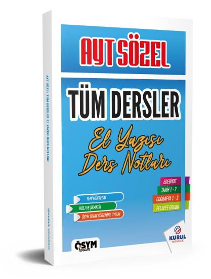 2025 Ayt Sözel Tüm Dersler El Yazısı Ders Notları