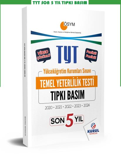 2025 TYT Son 5 Yıl Tıpkı Basım Çıkmış Sorular Video Çözümlü